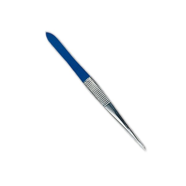 Emi Colormed Splinter Forcep, 4.5" Blue 707